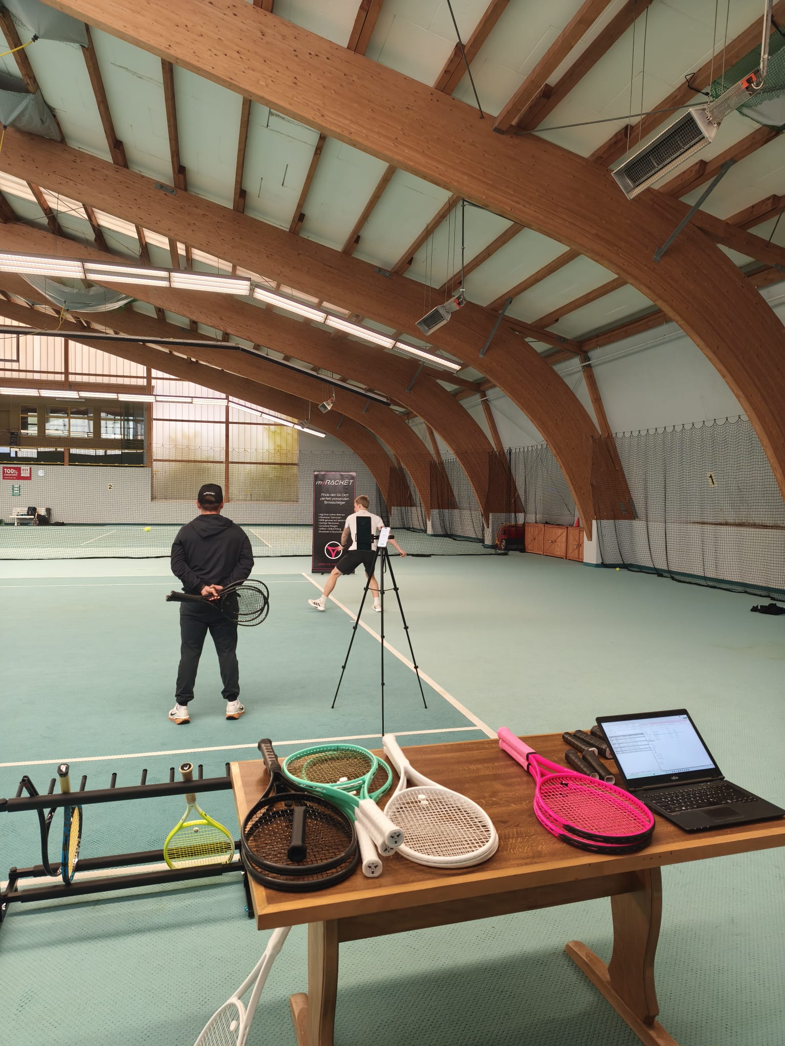 🎾 Primo evento di fitting a Würzburg – Benvenuto nel team, Manu!