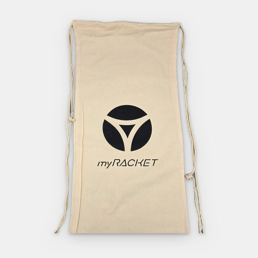 myRacket Tennisschläger Schutzhülle aus Baumwolle – Gesamtansicht