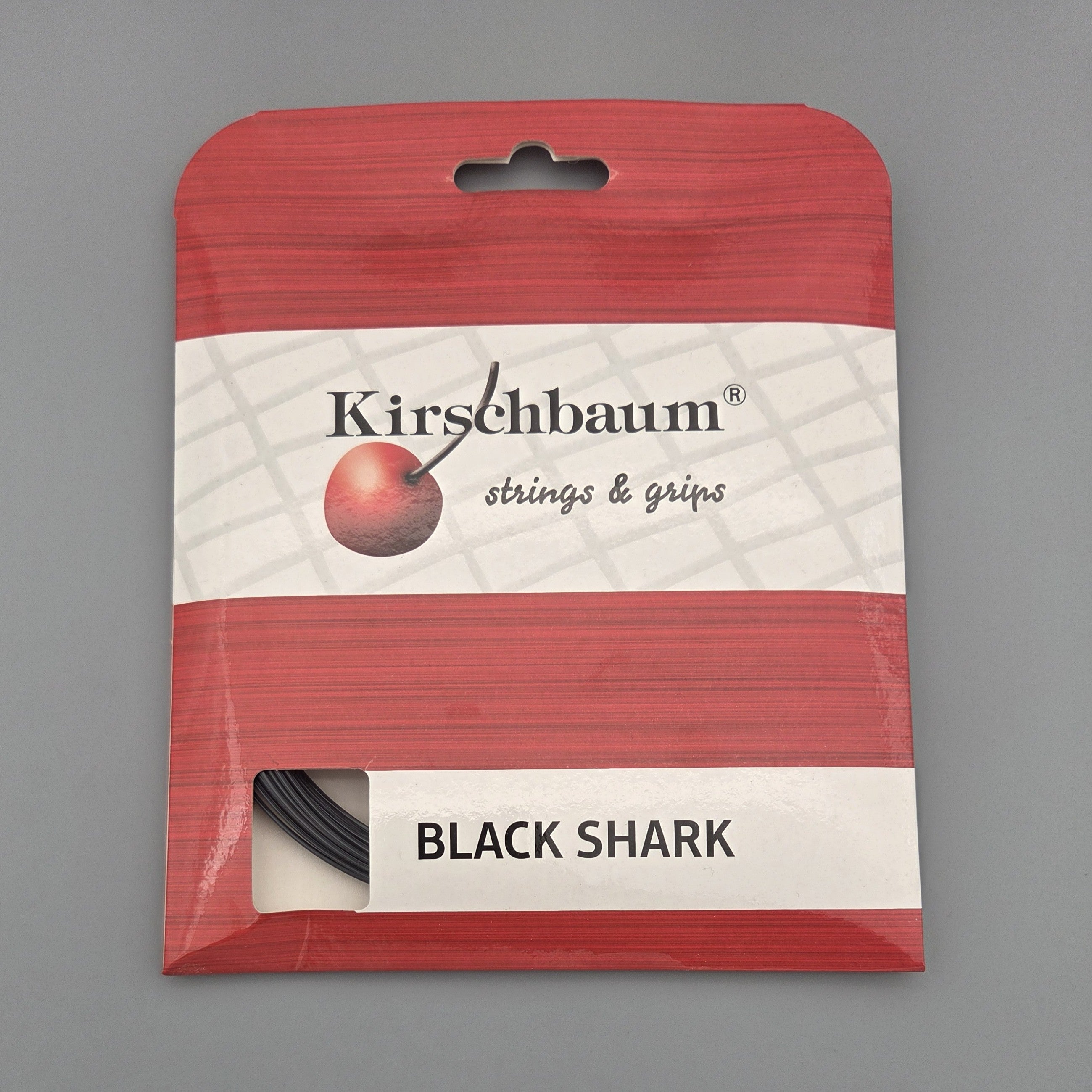 Kirschbaum Snaarrol Shark, zwart, 200 m, 0105190216700010 Kirschbaum Snaarrol Shark, zwart, 200 m, 0105190216700010