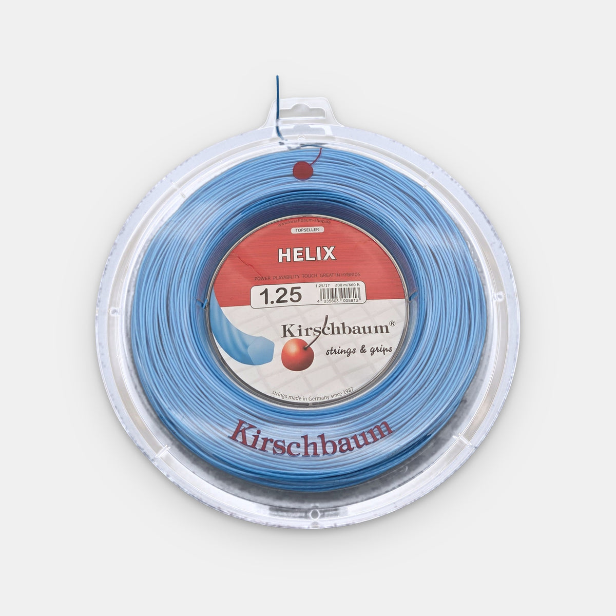 Cordaje de tenis Kirschbaum HELIX azul: bobina de 200 m