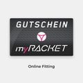 myRacket Gutschein – Online Fitting Schlägerauslegung von zu Hause