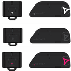 myRacket Ultra Bag: dibujo de los tres colores de logo blanco, negro y rosa