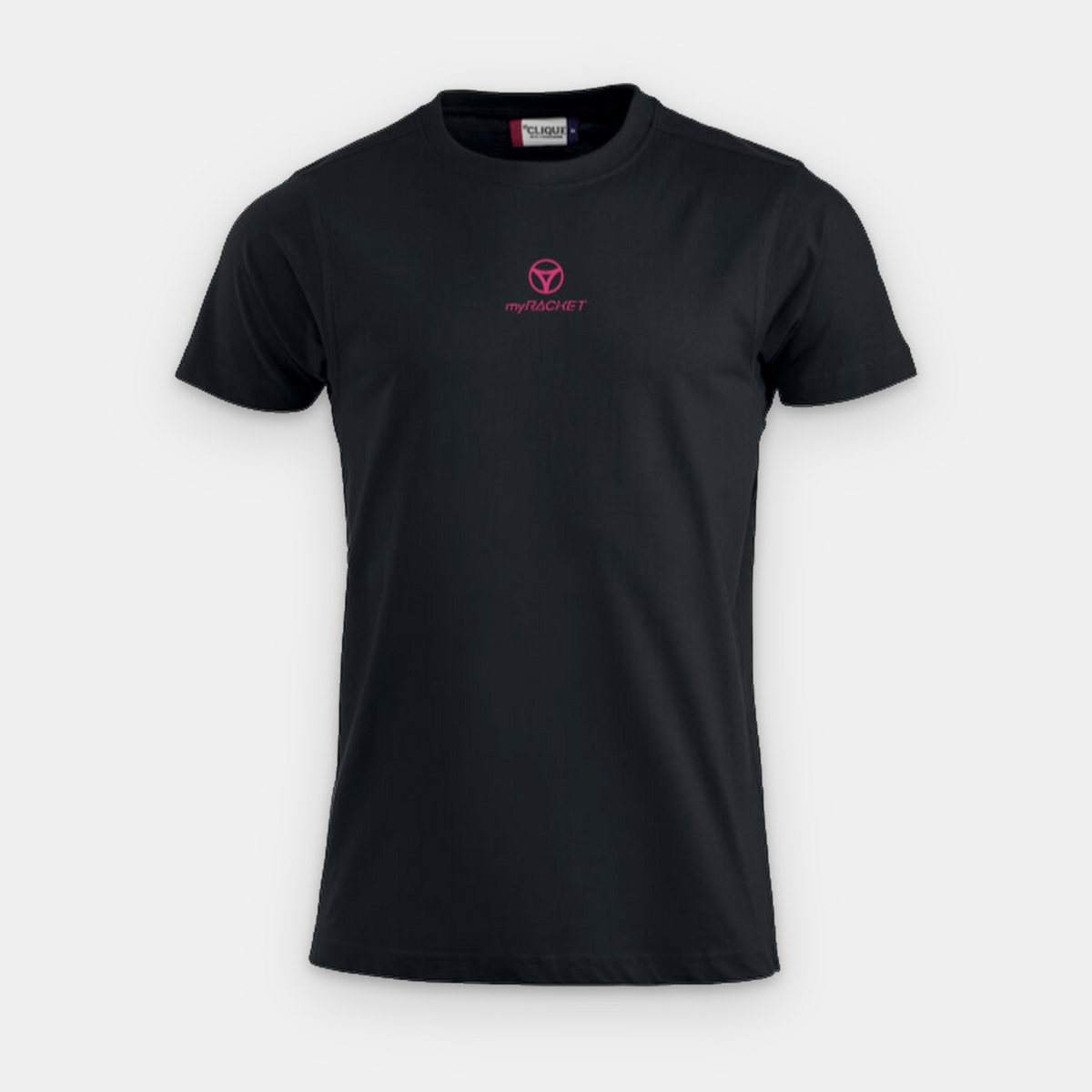 T-shirt en coton myRacket noir – vue de face