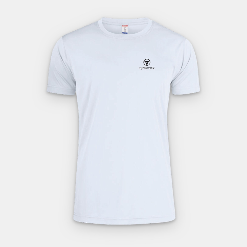 myRacket Sportshirt Weiß – Vorderansicht