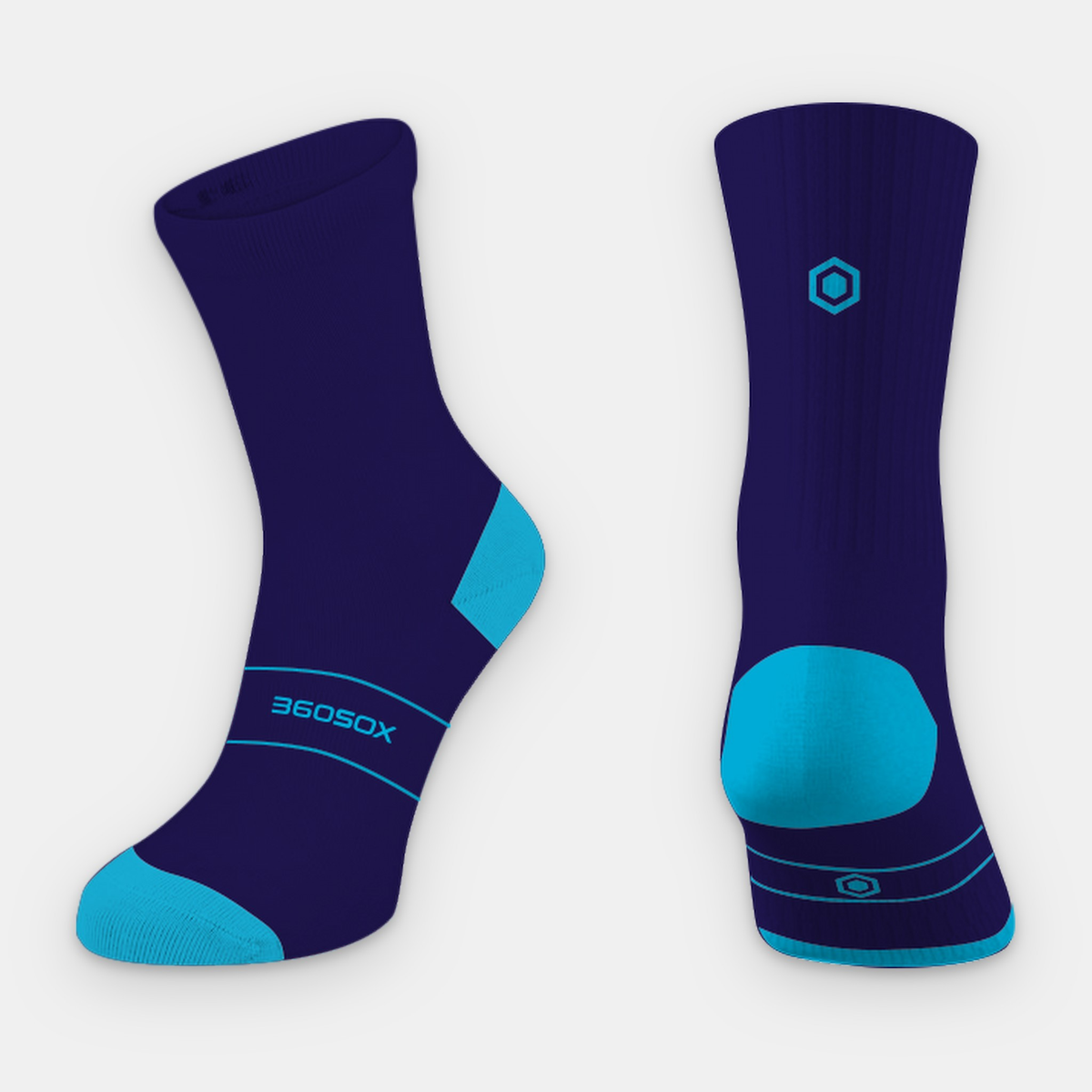 Calcetines de compresión 360SOX MID SOX en color azul