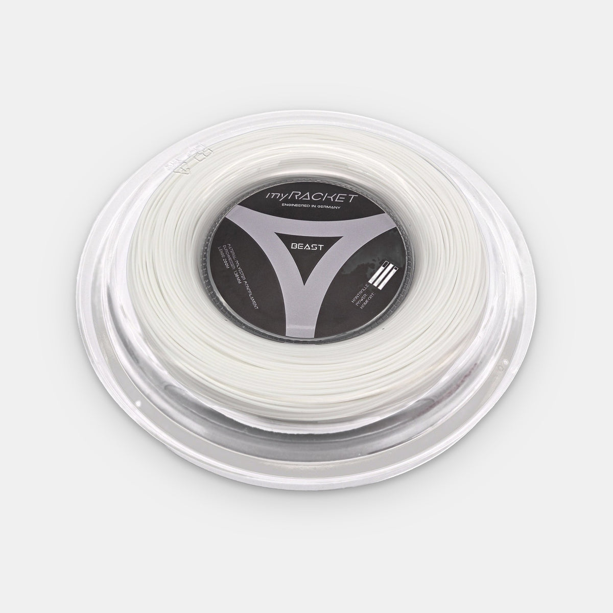 myRacket Tennissaite BEAST – Spule Weiß